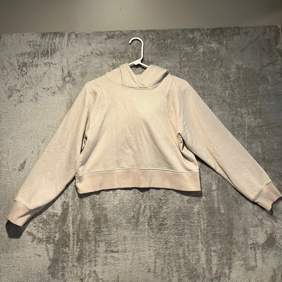 Lululemon Loungeful Cropped Hoodie *Spark Bone / Beige‎ Size 4 - Picture 1 of 6